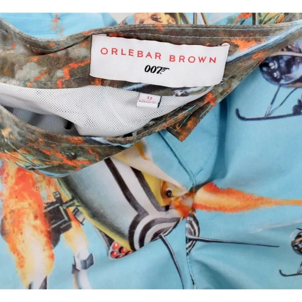 New Orlebar Brown Bulldog 007 James Bond sz 32 swim trunks shorts - Picture 3 of 8